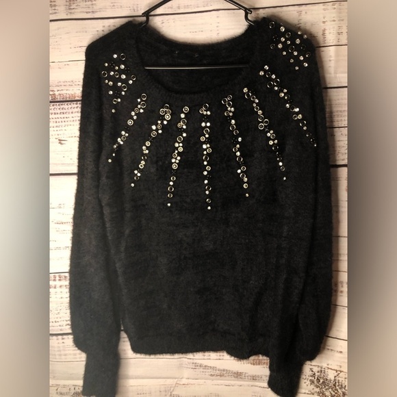 Jeweled Feather-Soft Sweater - Picture 11 of 15